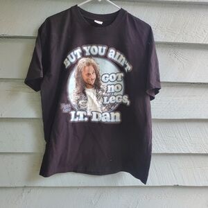 Black 'But You Ain't Got No Legs Lt. Dan' Tee